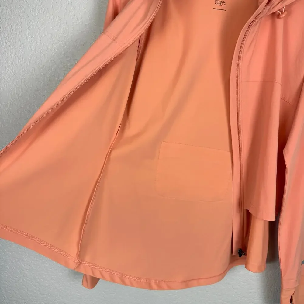 Sweaty Betty Fast Track Running Jacket, Nectarine Orange (Peach, Coral) S
